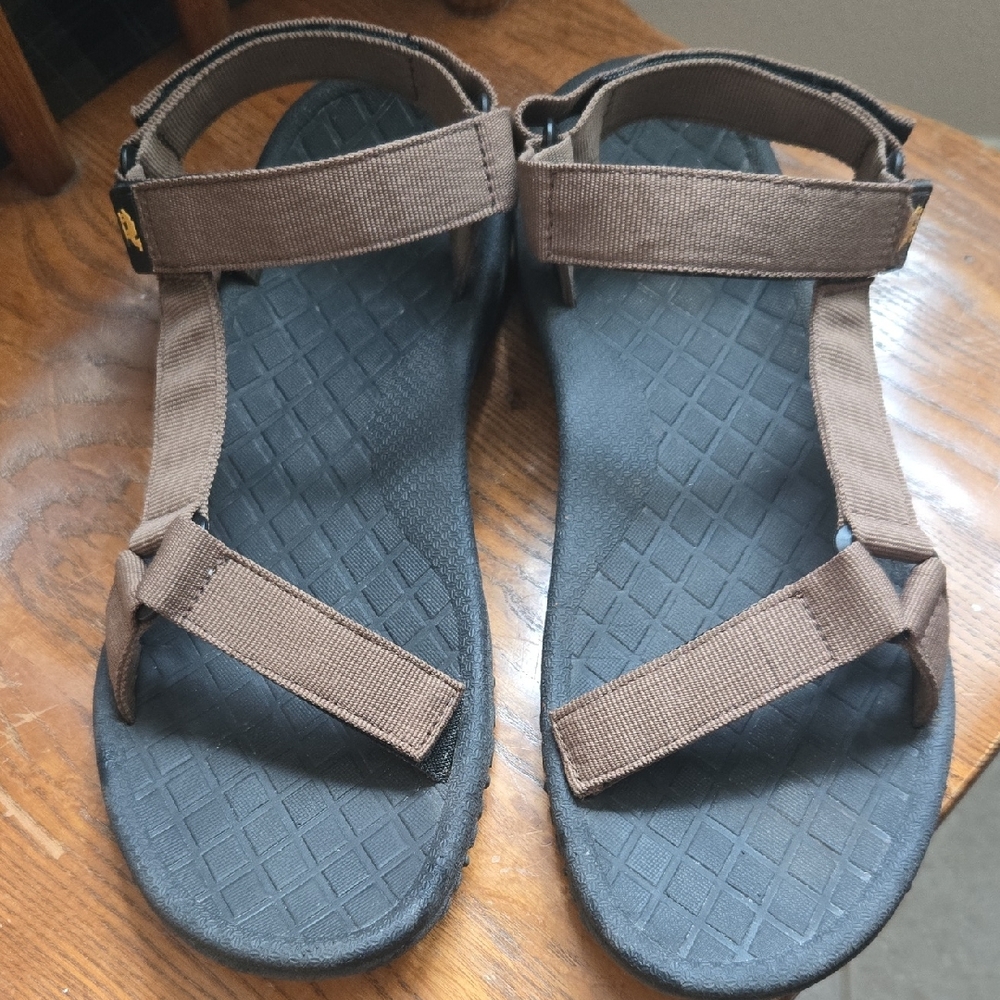 Brown and Black Men's Sandals